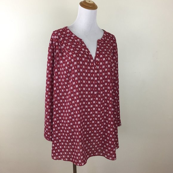 NYDJ Tops - NWT NYDJ NOT YOUR DAUGHTERS JEANS Multi-Color 3/4 Perfect Blouse Shirt